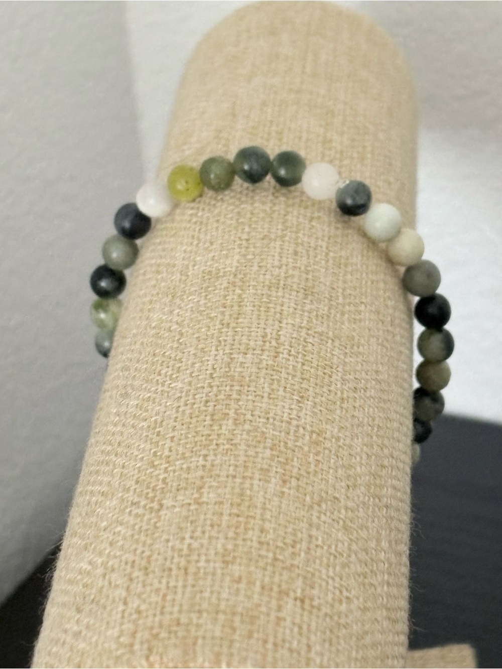 Handcrafted australian chrysoprase beaded bracelet